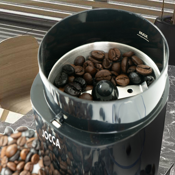 JOCCA ELECTRIC COFFEE GRINDER 60GR BLACK