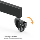 SBOX FLOOR MOBILE MOUNT 55'-100' MAX VESA 800X600 BLACK