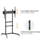 SBOX FLOOR MOBILE MOUNT 55'-100' MAX VESA 800X600 BLACK