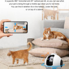 SRIHOME PET COMPANION ROBOT CAMERA 4MP HD RESOLUTION WHITE