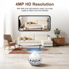 SRIHOME PET COMPANION ROBOT CAMERA 4MP HD RESOLUTION WHITE