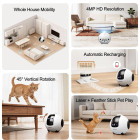 SRIHOME PET COMPANION ROBOT CAMERA 4MP HD RESOLUTION WHITE
