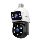 SRIHOME DUAL LENS LIGHT BULB CLOUD WIFI SECURITY CAMERA 2MP WHITE
