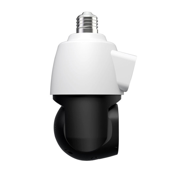 SRIHOME DUAL LENS LIGHT BULB CLOUD WIFI SECURITY CAMERA 2MP WHITE