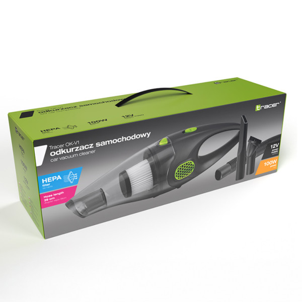 TRACER CAR VACUUM CLEANER OK-V1 BLACK