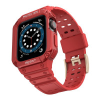 Πλαστικό Λουράκι Με Θήκη Για Smartwatch Κόκκινο
