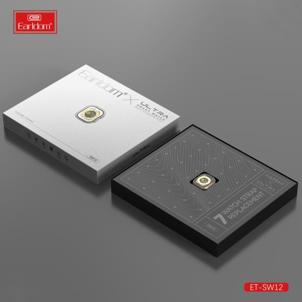 Earldom SW12 Ultra Smartwatch Space Aluminum Case ΣΕΤ Μαύρο Earldom SW12 Ultra Smartwatch Space Aluminum Case ΣΕΤ Μαύρο
