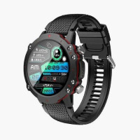 iXchange SW-07 Smartwatch με Παλμογράφο Μαύρο