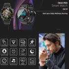 iXchange SW-07 Smartwatch με Παλμογράφο Μαύρο