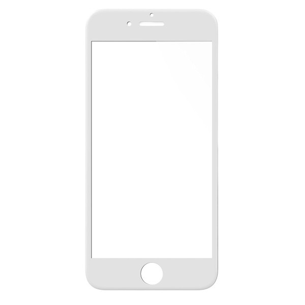 Full Face Αντιχαρακτικό Γυαλί 9H Tempered Glass για iPhone 7 Plus / 8 Plus White