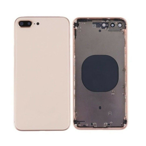 Καπάκι Μπαταρίας Mε Πλαίσιο With LOGO Apple IPhone 8 Plus Gold